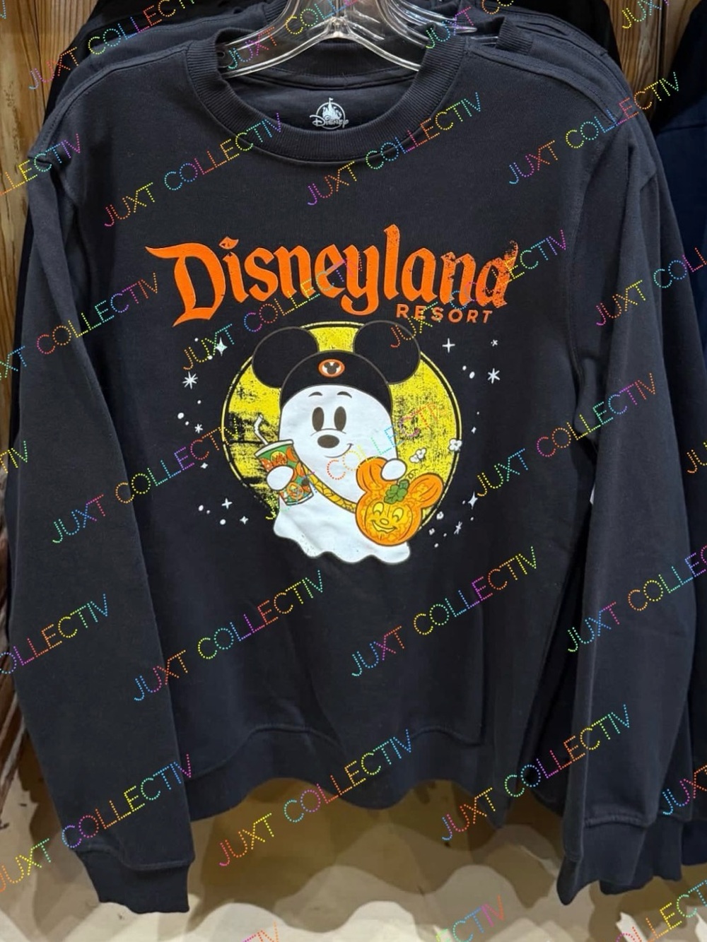 Disneyland Ghost Mickey Pullover Crewneck Sweatshirt